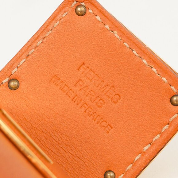 Hermes Kelly Dog Fauve Barenia Leather Bracelet - Picture 7 of 8